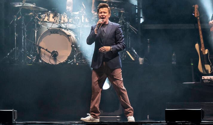 The English singer songwriter, Rick Astley on stage at the Royal Arena in Copenhagen on Saturday 23 October 2021, Copenhagen  Copyright: TorbenxChristensen TorbenxChristensenx COP200 spdk20211024-002035-L