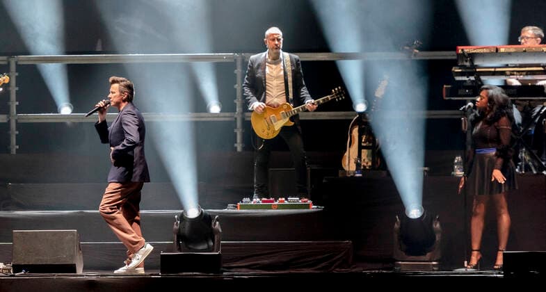 The English singer songwriter, Rick Astley on stage at the Royal Arena in Copenhagen on Saturday 23 October 2021, Copenhagen  Copyright: TorbenxChristensen TorbenxChristensenx COP200 spdk20211024-002049-L