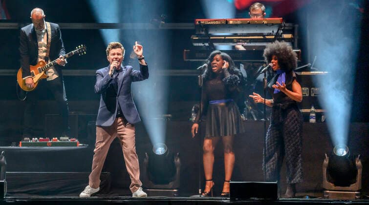 The English singer songwriter, Rick Astley on stage at the Royal Arena in Copenhagen on Saturday 23 October 2021, Copenhagen  Copyright: TorbenxChristensen TorbenxChristensenx COP200 spdk20211024-002129-L