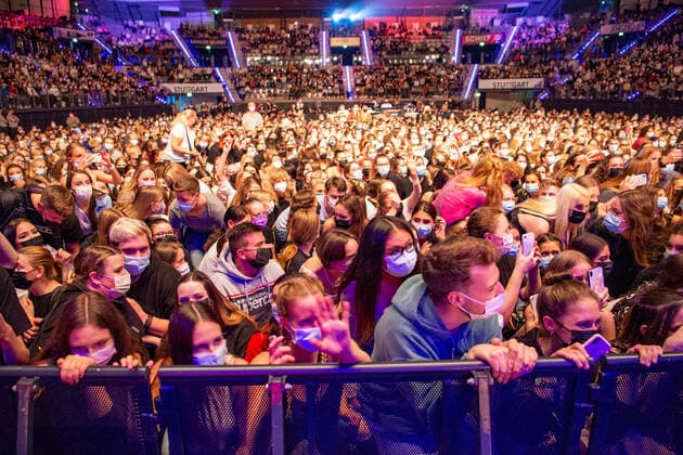 Nico Santos HERBST TOUR 2021, Nico Santos at the Porsche Arena Stuttgart Baden Württemberg Germany
