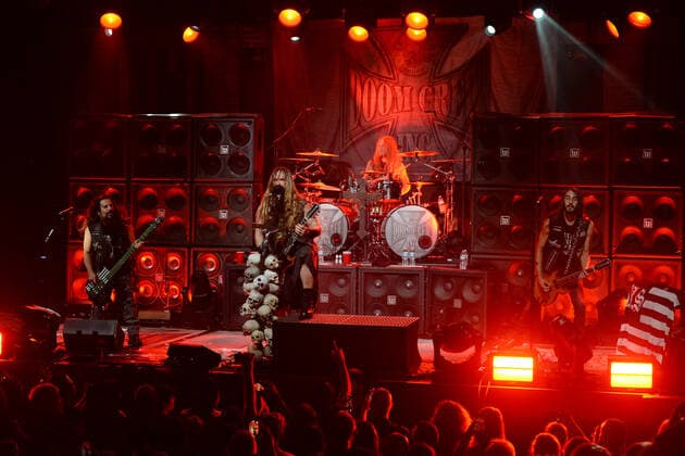FORT LAUDERDALE FL - OCTOBER 26: John DeServio, Zakk Wylde, Jeff Fabb and Dario Lorina of Black Label Society perform at Revolution Live on October 26, 2021 in Fort Lauderdale, Florida. Copyright: xmpi04x