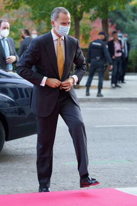 October 27, 2021, Madrid, Spain: King Felipe VI attends the delivery of the Doctor Juan Abarca Abarca Prize international medical science award at the Ritz hotel. Madrid Spain - ZUMAs197 20211027_zaa_s197_266 Copyright: xAtilanoxGarciax