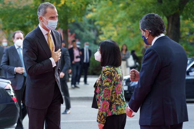October 27, 2021, Madrid, Spain: King Felipe VI attends the delivery of the Doctor Juan Abarca Abarca Prize international medical science award at the Ritz hotel. Madrid Spain - ZUMAs197 20211027_zaa_s197_270 Copyright: xAtilanoxGarciax