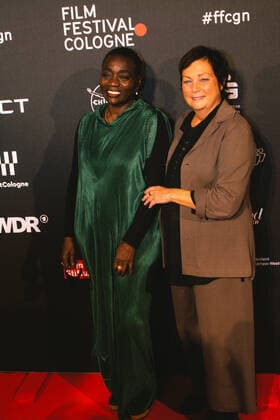 Film Festival Cologne 2021 Award Ceremony Journalist Auma Obama and Head of cologne film festival Dr. Martina Richter attend Film festival Cologne award ceremony at E-Werk, in Cologne, Germany on Oct 28, 2021 Cologne Germany  Copyright: xYingxTangx tang-notitle211028_npHK2