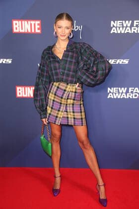 Newcomer Award Hamburg winner Leony, New Faces Award by Bunte magazine at Ruby Lotti Hotel Hamburg, 28 10 2021