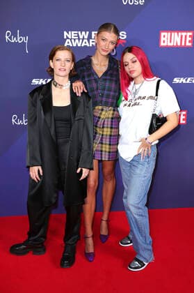 Wilhelmine, Leony and Badmomzjay at the New Faces Award Music 2021 at Ruby Lotti Hotel and Bar Hamburg, 28 10 2021 Foto:xgbrcix xFuturexImage
