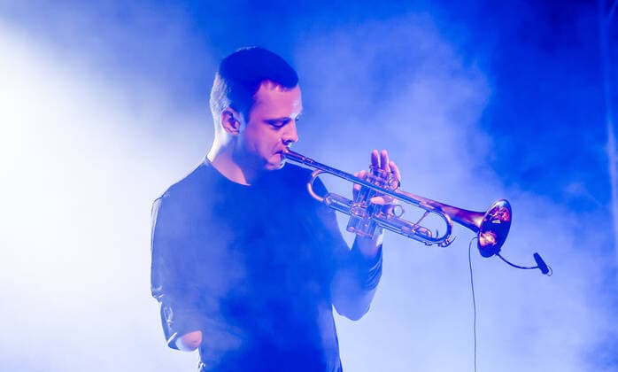 Concert by Barabas LÅrinc @ Kulturauerei, MWM Most Wanted Music, Trumpet with one hand Barabas LÅrinc