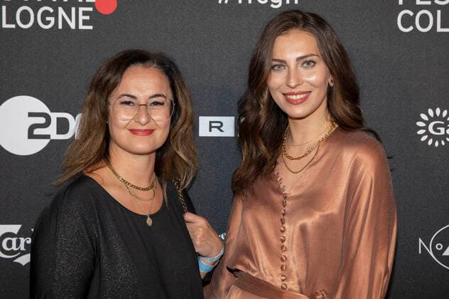 Nika Maria Moro and Masha Sedgwick at the Film Festival Cologne Awards 2021 at the 31 Film Festival Cologne 2021 at E Werk Cologne, 28 10 2021. Foto:xR.xSchmiegeltx xFuturexImage