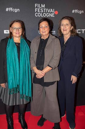 Brigitta von Bülow, Martina Richter and Petra Müller at the presentation of the Film Festival Cologne Awards 2021 at the 31 Film Festival Cologne 2021 at E Werk Cologne, 28 10 2021 Foto:xR.xSchmiegeltx xFuturexImage