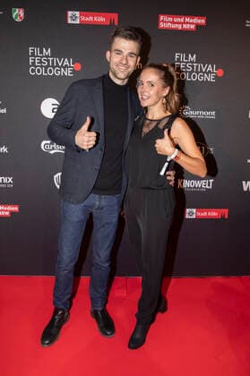 Patrick Mölleken and Katrin Wolter at the presentation of the Film Festival Cologne Awards 2021 at the 31 Film Festival Cologne 2021 at E Werk Cologne, 28 10 2021 Foto:xR.xSchmiegeltx xFuturexImage