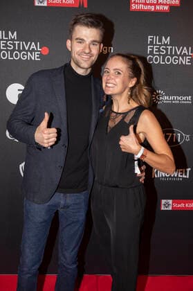 Patrick Mölleken and Katrin Wolter at the presentation of the Film Festival Cologne Awards 2021 at the 31 Film Festival Cologne 2021 at E Werk Cologne, 28 10 2021 Foto:xR.xSchmiegeltx xFuturexImage