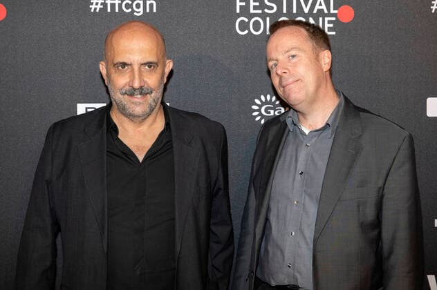 Gaspar Noe with laudator at the Film Festival Cologne Awards 2021 at the 31 Film Festival Cologne 2021 at E Werk Cologne, 28 10 2021. Foto:xR.xSchmiegeltx xFuturexImage