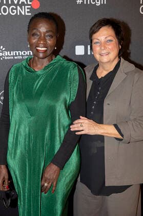Auma Obama and Martina Richter at the Film Festival Cologne Awards 2021 at the 31 Film Festival Cologne 2021 at E Werk Cologne, 28 10 2021. Foto:xR.xSchmiegeltx xFuturexImage
