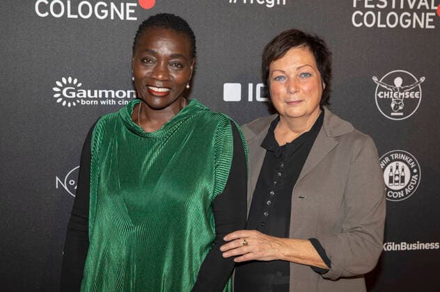 Auma Obama and Martina Richter at the Film Festival Cologne Awards 2021 at the 31 Film Festival Cologne 2021 at E Werk Cologne, 28 10 2021. Foto:xR.xSchmiegeltx xFuturexImage