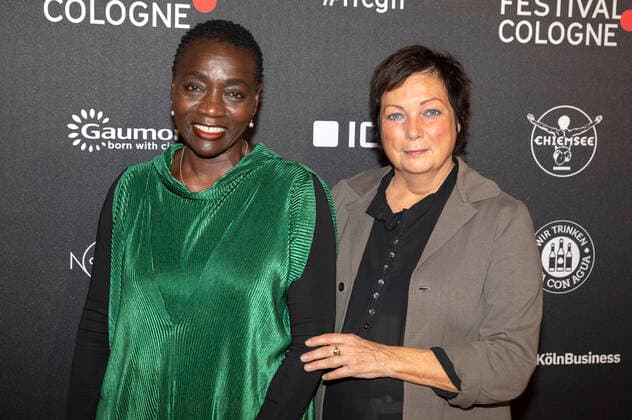 Auma Obama and Martina Richter at the Film Festival Cologne Awards 2021 at the 31 Film Festival Cologne 2021 at E Werk Cologne, 28 10 2021. Foto:xR.xSchmiegeltx xFuturexImage