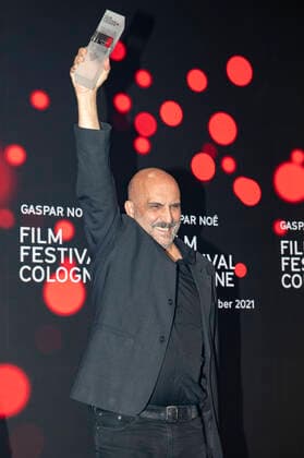 Gaspar Noe at the presentation of the Film Festival Cologne Awards 2021 at the 31 Film Festival Cologne 2021 at E Werk Cologne, 28 10 2021. Foto:xR.xSchmiegeltx xFuturexImage