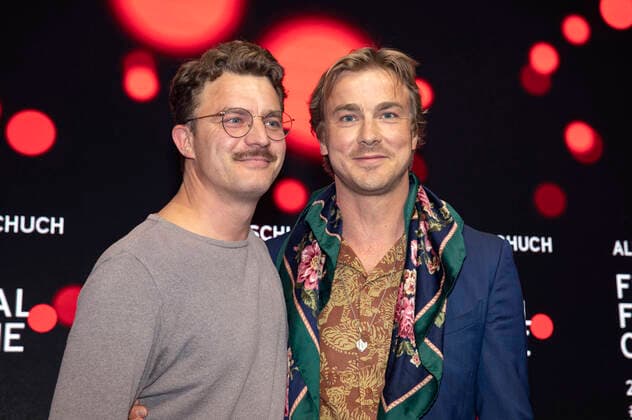 Friedrich Mücke and Albrecht Schuch at the presentation of the Film Festival Cologne Awards 2021 at the 31 Film Festival Cologne 2021 at E Werk Cologne, 28 10 2021 Foto:xR.xSchmiegeltx xFuturexImage