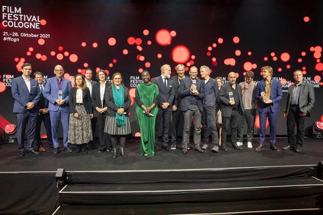 The award winners and laudators at the Film Festival Cologne Awards 2021 at the 31 Film Festival Cologne 2021 at the E Werk Cologne, 28 10 2021 Foto:xR.xSchmiegeltx xFuturexImage