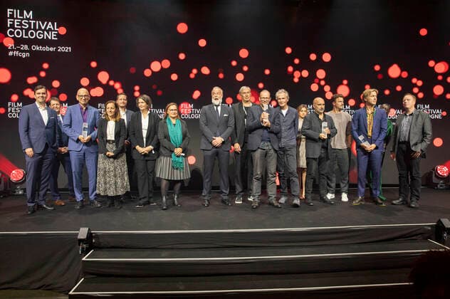 The award winners and laudators at the Film Festival Cologne Awards 2021 at the 31 Film Festival Cologne 2021 at the E Werk Cologne, 28 10 2021 Foto:xR.xSchmiegeltx xFuturexImage