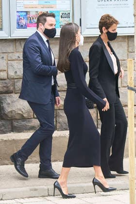 29-10-2021 Madrid Queen Letizia attend the 21st edition of the cinema festival, Opera prima city of Tudela, at the Moncayo cinema in Tudela. No Spain Â  Copyright: xPPEx