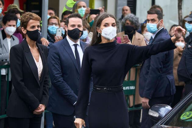 29-10-2021 Madrid Queen Letizia attend the 21st edition of the cinema festival, Opera prima city of Tudela, at the Moncayo cinema in Tudela. No Spain Â  Copyright: xPPEx