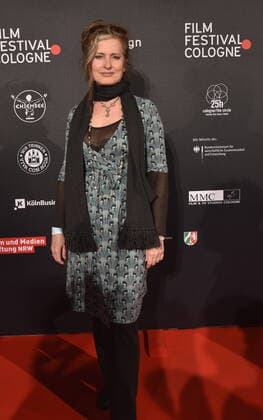Actress Karin Angele arrives at Film Festival Cologne Awards ceremony