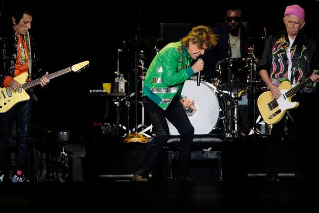 October 29, 2021, Tampa, Florida, USA: The Rolling Stones featuring Ronnie Wood, Steve Jordan, Mick Jagger and Keith Richards perform onstage during the No Filter tour at Raymond James Stadium on Friday, Oct. 29, 2021 in Tampa. Tampa USA - ZUMAs70_ 20211029_zan_s70_045 Copyright: xLuisxSantanax