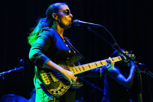 Ida Nielsen live in Oslo, Norway Oslo, Norway. 28th, October 2021. Ida Nielsen & the Funkbots performs a live concert at Cosmopolite in Oslo. Here bass player and singer Ida Nielsen is seen live on stage. Odense Norway  Copyright: xGonzalesxPhoto Per-OttoxOppix