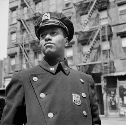 October 14, 2021, New York City, New York, USA: Police Officer, Harlem, New York City, New York, USA, Gordon Parks, U.S. Office of War Information, May 1943 New York City USA - ZUMAg145 20211014_zap_g145_006 Copyright: xJTxVintagex
