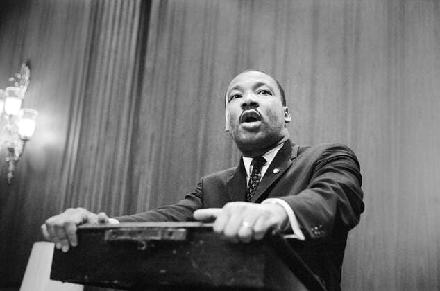 14, 1605, Washington, DC, USA: Martin Luther King speaking at Press Conference at U.S. Capitol about Senate Debate on Civil Rights Act of 1964, Washington, DC USA, Marion S. Trikosko, U.S. News & World Report Magazine Photograph Collection, March 26, 1964 Washington USA - ZUMAg145 16051314_zap_g145_001 Copyright: xJTxVintagex