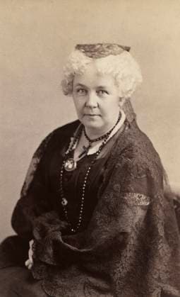 Berühmte Feministinnen, Elizabeth Cady Stanton February 4, 2013, USA: Elizabeth Cady Stanton (1815-1902), American writer and activist, a leader of U.S. Women Right s Movement, half-length Portrait, Napoleon Sarony, 1870 USA - ZUMAg145 20130204_zap_g145_002 Copyright: xJTxVintagex