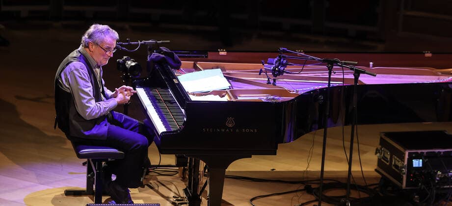 Concert by Bobo Stenson Trio @ Pierre Boulez Saal Jazzfest Berlin Bobo Stenson Trio Bobo Stenson Piano Anders Jormin Double Bass Jon Fält Drums