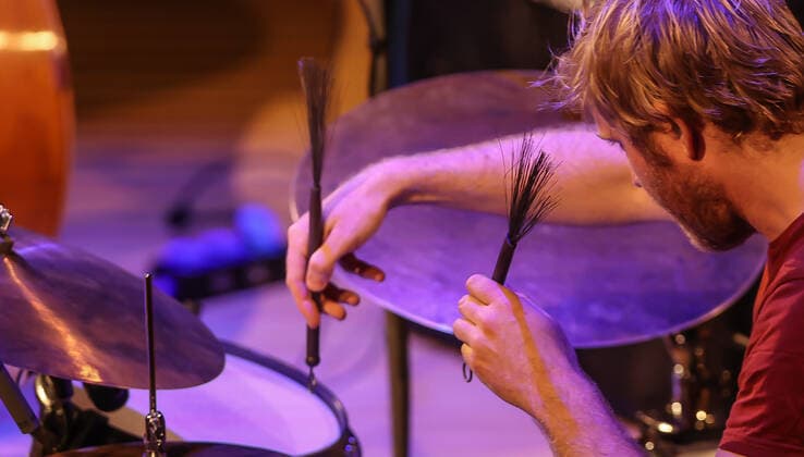 Concert by Bobo Stenson Trio @ Pierre Boulez Saal Jazzfest Berlin Bobo Stenson Trio Bobo Stenson Piano Anders Jormin Double Bass Jon Fält Drums