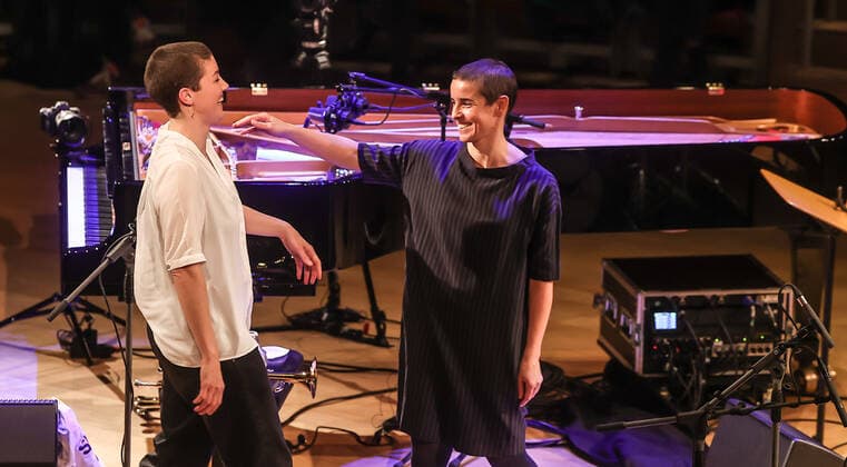 Concert by Kaja Draksler and Susana Silva @ Pierre Boulez Saal Jazzfest Berlin Kaja Draksler piano Susana Santos Silva trumpet