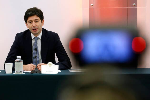 The minister of health Roberto Speranza during a press conference about measure to contrast Covid-19 pandemic . Rome (Italy), November 5th 2021 Photo Samantha Zucchi Insidefoto SamanthaxZucchi