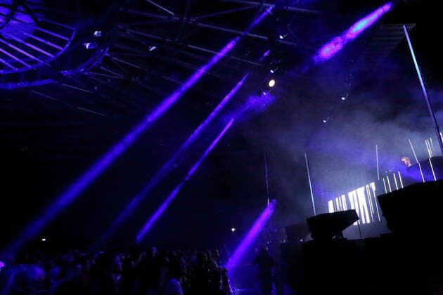 Fritz Kalkbrenner at a concert at the Velodrom in Berlin, 5 November 2021 Fritz Kalkbrenner in Berlin
