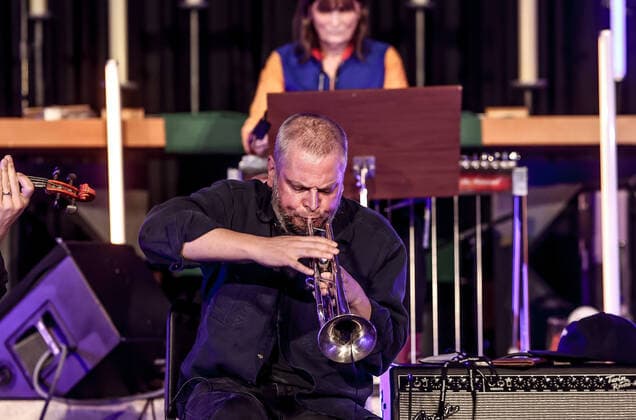 Concert by Nate Wooley @ Kaiser Wilhelm Gedächtnis Kirche , Jazzfest Berlin Nate Wooley Seven Storey Mountain VI