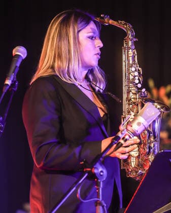 Concert by Maria Faust @ Kaiser Wilhelm Gedächtnis Kirche , Jazzfest Berlin Maria Faust™s Sacrum Facere, Maria Faust Alto Saxophone Emanuele Maniscalco Organ Ned Ferm Saxophone Francesco Bigoni Clarinet Tobias Wiklund Trumpet Mads Hyhne Trombone Jonatan Ahlborn Tuba