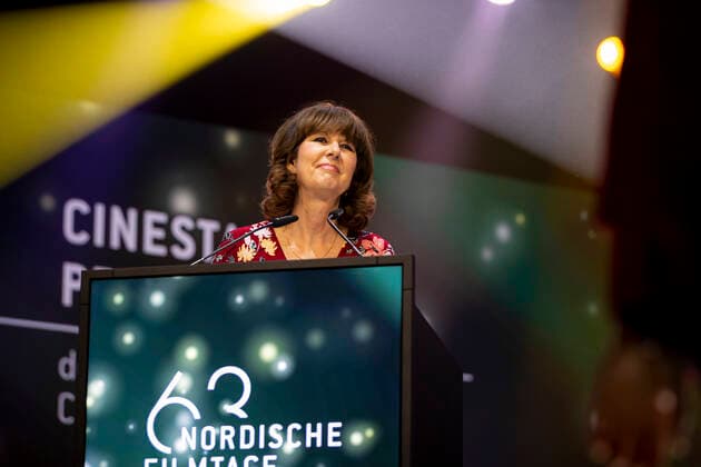 Jury Member Brita Dittmann Film Award Night of the Nordic Film Days Lübeck, 06 11 21 Lübeck Schleswig Holstein Germany Copyright: xAgentur54Gradx xFelixxKoenigx
