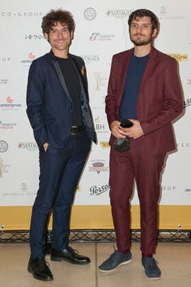 November 8, 2021, Rome, Italy: Fabrizio Colica and Claudio Colica attend the red carpet of the 61st Globo D Oro Award at the Auditorium Parco della Musica. Rome Italy - ZUMAs197 20211108_zaa_s197_122 Copyright: xMarioxCartellix