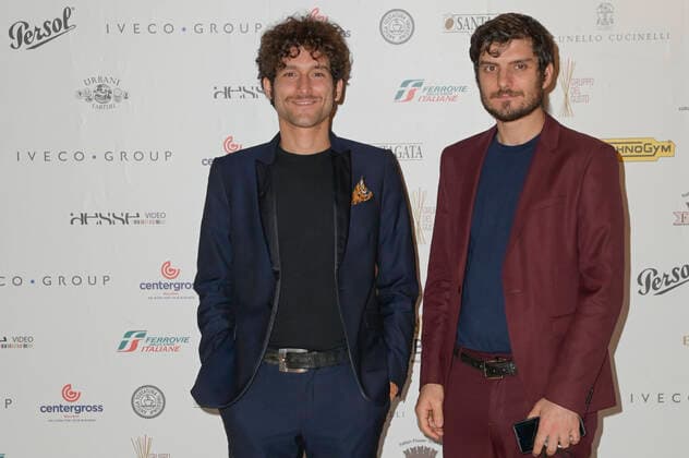 November 8, 2021, Rome, Italy: Fabrizio Colica and Claudio Colica attend the red carpet of the 61st Globo D Oro Award at the Auditorium Parco della Musica. Rome Italy - ZUMAs197 20211108_zaa_s197_131 Copyright: xMarioxCartellix