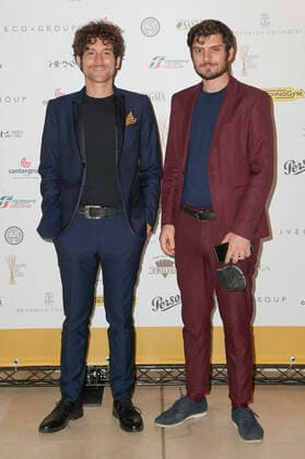 November 8, 2021, Rome, Italy: Fabrizio Colica and Claudio Colica attend the red carpet of the 61st Globo D Oro Award at the Auditorium Parco della Musica. Rome Italy - ZUMAs197 20211108_zaa_s197_138 Copyright: xMarioxCartellix