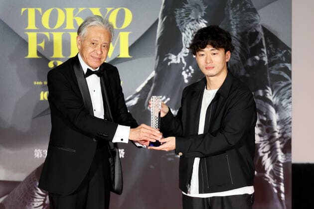 Hiroyasu Ando, Daigo Matsui, November 08, 2021 - Daigo Matsui, speak after winning Audience Award for the film Just Remembering during the 34th Tokyo International Film Festival. award ceremony, in Tokyo, Japan on November 08, 2021.  (173971720)