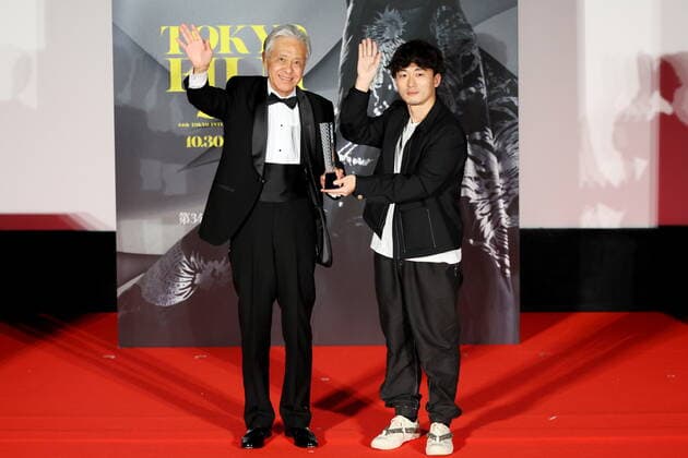 Hiroyasu Ando, Daigo Matsui, November 08, 2021 - Daigo Matsui, speak after winning Audience Award for the film Just Remembering during the 34th Tokyo International Film Festival. award ceremony, in Tokyo, Japan on November 08, 2021.  (173971722)