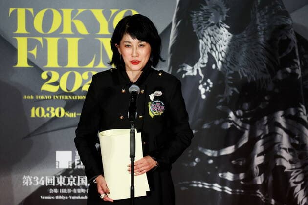 Midori Sangoumi, November 08, 2021 - Midori Sangoumi, speak after winning Amazon Prime Video Take One Award Special Jury Prize for the film Under the Bridge during the 34th Tokyo International Film Festival. award ceremony, in Tokyo, Japan on November 08, 2021.  (173971739)