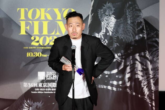 Kim Yunsoo, November 08, 2021 - Kim Yunsoo, speak after winning Amazon Prime Video Take One Award for the film Sunday & Calm sea during the 34th Tokyo International Film Festival. award ceremony, in Tokyo, Japan on November 08, 2021.  (173972058)