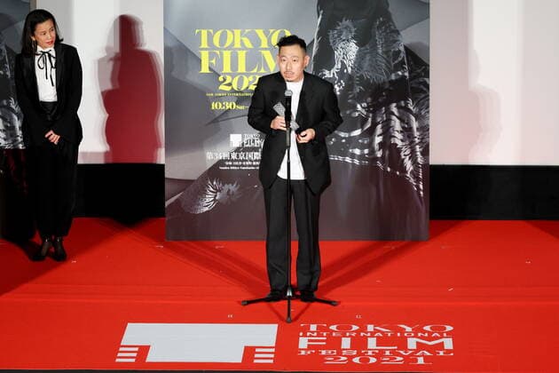 Kim Yunsoo, November 08, 2021 - Kim Yunsoo, speak after winning Amazon Prime Video Take One Award for the film Sunday & Calm sea during the 34th Tokyo International Film Festival. award ceremony, in Tokyo, Japan on November 08, 2021.  (173972059)