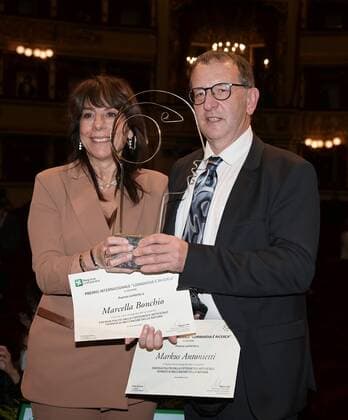 Milan, Italy La Scala Marcella Bonchio, Markus Antonietti and Pierre Joliot are awarded the 2020-2021 edition of the International Award Lombardia e Ricerca , the recognition promoted by the Lombardy Region which assigns 1 million euros to the best scientific discovery in the field of Sciences of Life attended by various institutions and famous guests In the picture:  Copyright: xNickxZonnax xIPAx xNickxZonnax