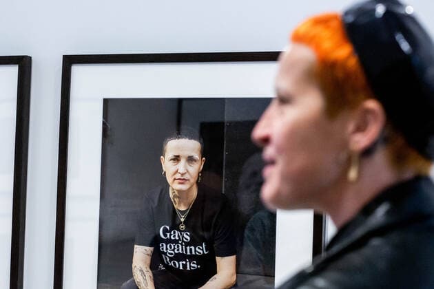 November 9, 2021, London, England, United Kingdom: Cromwell Place, South Kensington, London, UK. Anka she talks about her portrait by photographer Jenny Lewis on display for the prestigious Taylor Wessing Photographic Portrait Prize, at Cromwell Place. The exhibition runs from 10th of November 2021 until 2nd of January 2022. It features 54 portraits from 25 different artists.Ã‚ .Photographer David Prichard has won the first prize for his Tribute to Indigenous Stock Women, a series of portraits of First Nations women who spent most of their working lives on cattle stations in Far North Queensland..The second prize has been awarded to Pierre-Elie de Pibrac for Hakanai Sonzai, a series of portraits of people s fortitude in the face of advers - ZUMAm203 20211109_zip_m203_005 Copyright: xSabrinaxMerollax