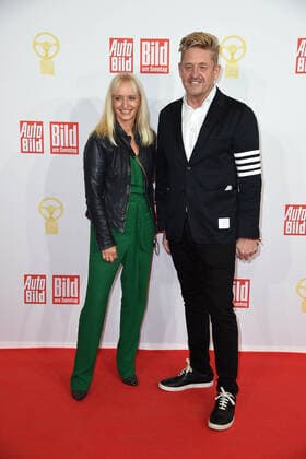 Melanie Stöckl Head of Communication Seat , Wayne Griffiths Chairman of the Board Seat at the 45 award ceremony The Golden Steering Wheel at Axel Springer SE in Berlin on 09 11 2021